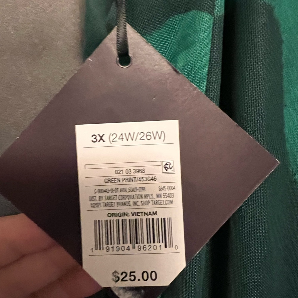 Plus Size Green Midi Dress - Picture 3 of 6